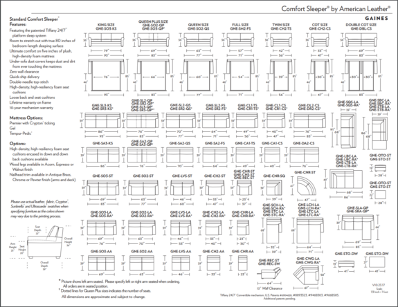 Gaines_Comfort_Sleeper_Spec_Sheet