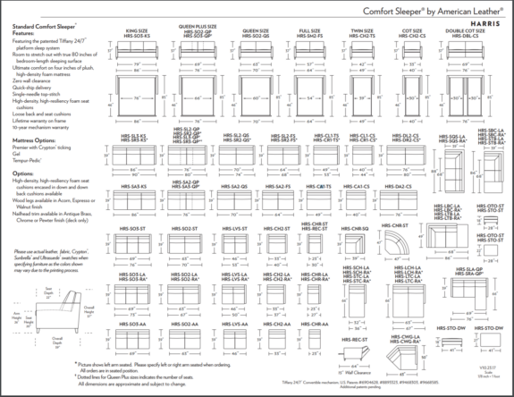 Harris_Comfort_Sleeper_Spec_Sheet