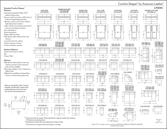 Lyons_Comfort_Sleeper_Spec_Sheet