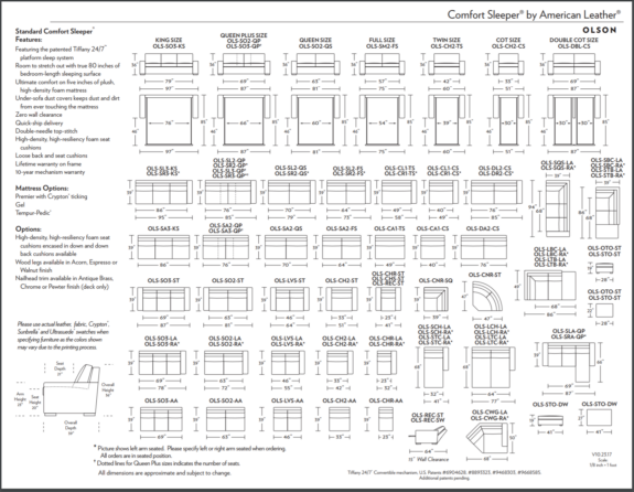 Olson_Comfort_Sleeper_Spec_Sheet