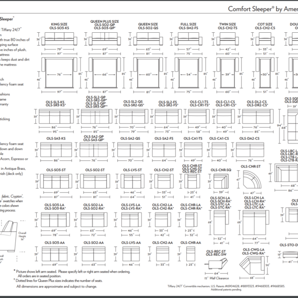 Olson_Comfort_Sleeper_Spec_Sheet