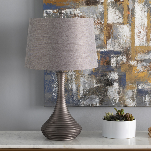 grey table lamp