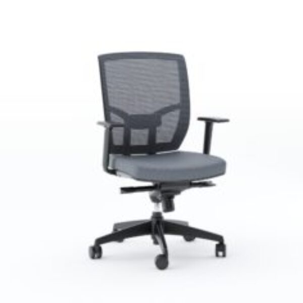 Grey Black Office Swivel Chair