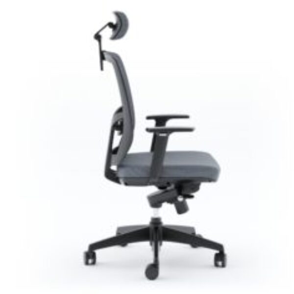 Grey Black Office Swivel Chair