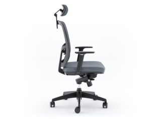 Grey Black Office Swivel Chair