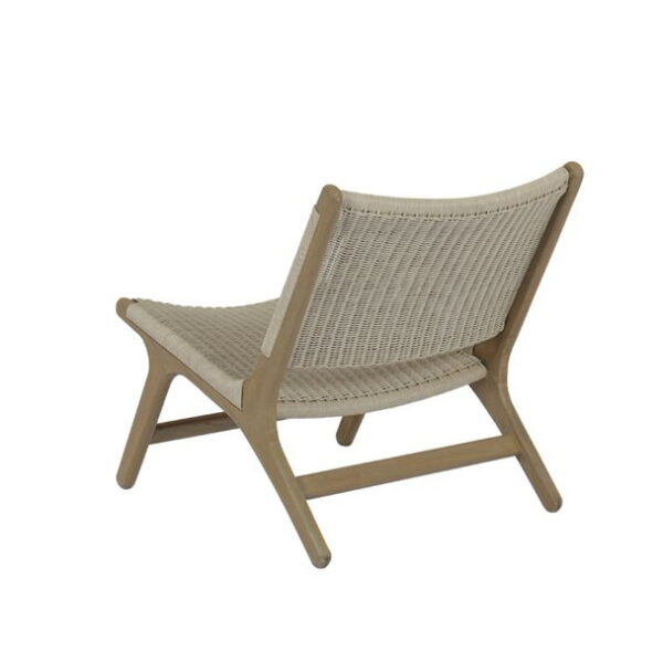 Coastal Teak Accent Chair Back