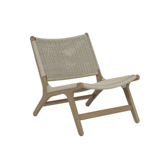 Coastal Teak Accent Chair