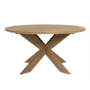 Coastal Teak Outdoor 56" Round Dining Table