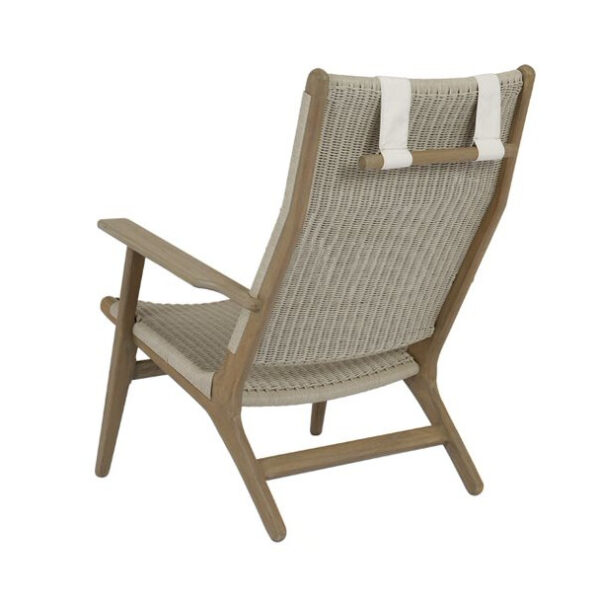 Coastal Teak High Back Chair Back