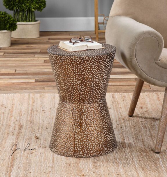 gold accent table