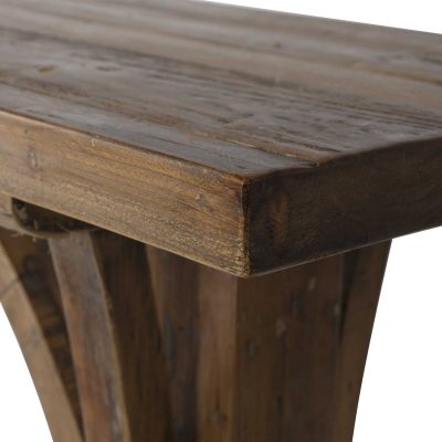 wood console table