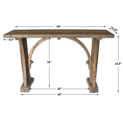 wood console table