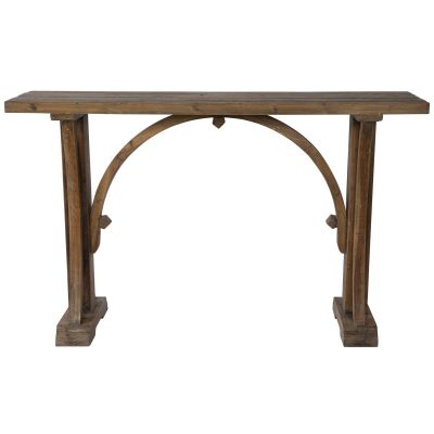 wood console table