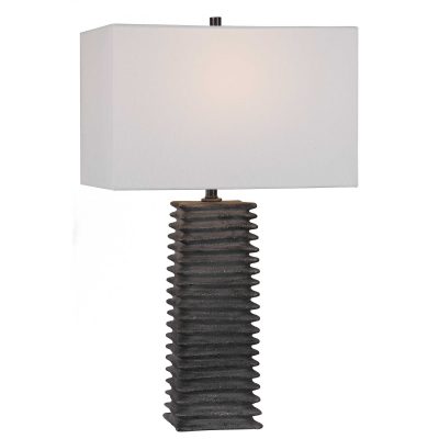 grey table lamp